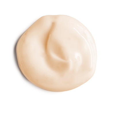 Eminence Organics Mangosteen Concentrate Texture Beige cream swatch on a white background