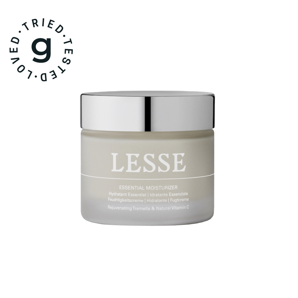 LESSE Essential Moisturizer – Clean, lightweight face cream with Tremella mushroom and natural Vitamin C to deeply hydrate, brighten, and support skin barrier health - Gllosse